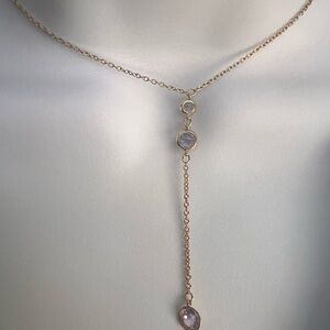 Swarovski Elegant Gold and Purple Pendant Necklace